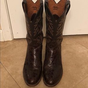 Gator cowboy boots. Sz 8 beautiful
